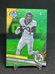 2023 1st Bowman U Chrome Richard Reese #83 Green 03/99 Baylor Bears